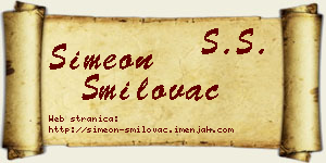 Simeon Smilovac vizit kartica
